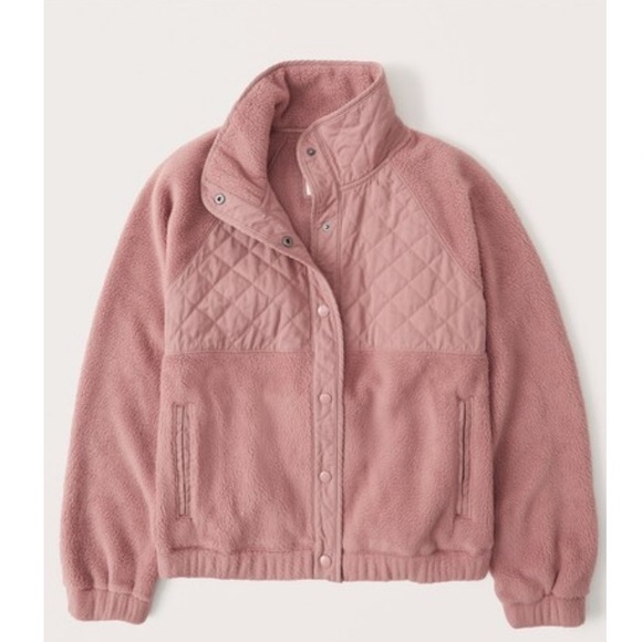 Abercrombie Quilted Snap Up Jacket In 